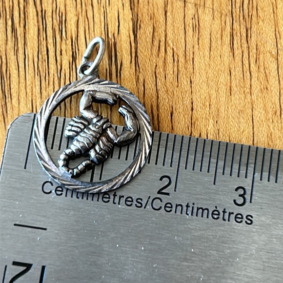 Vintage EuropeanSilver Scorpio Pendant/Charm - Picture 5 of 6